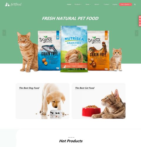 宠物食品用品外贸营销推广模板
